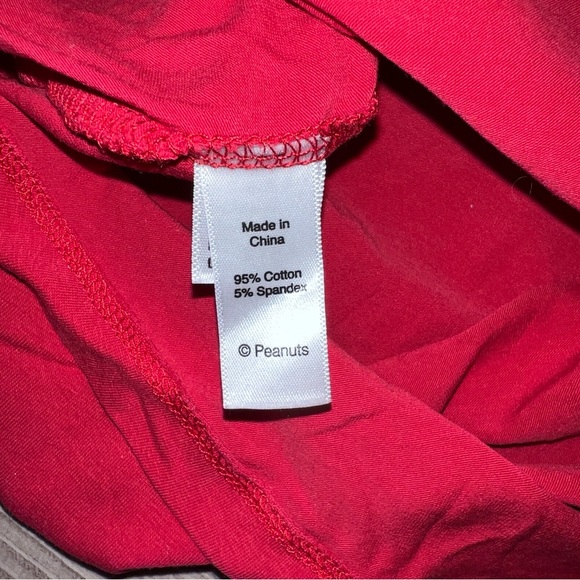 Peanuts Snoopy and Woodstock Valentines Day Pajama Set - Picture 7 of 14